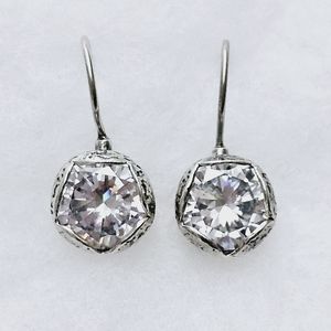 Silpada Sterling Silver Cubic Zirconia Cinema Star Earrings W2393